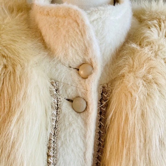 Rare Vintage Norma Lepofski Alpaca Wool & Fur Coat - Picture 5 of 16